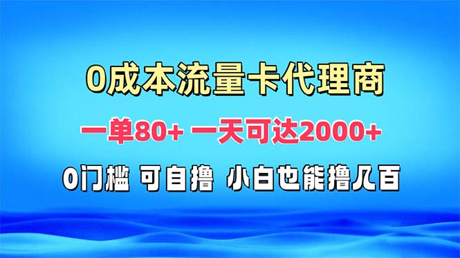 免费流量卡代理一单80+ 一天可达2000+-胖丫丫博客