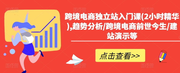 跨境电商独立站入门课(2小时精华),趋势分析/跨境电商前世今生/建站演示等-胖丫丫博客