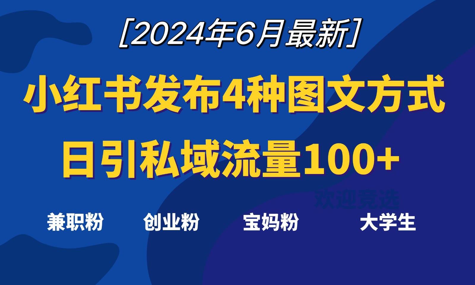 小红书发布这4种图文，就能日引私域流量100+-胖丫丫博客