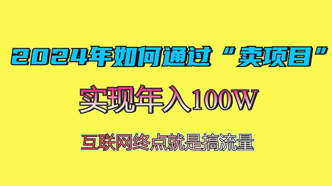 2024年如何通过“卖项目”赚取100W：最值得尝试的盈利模式-胖丫丫博客