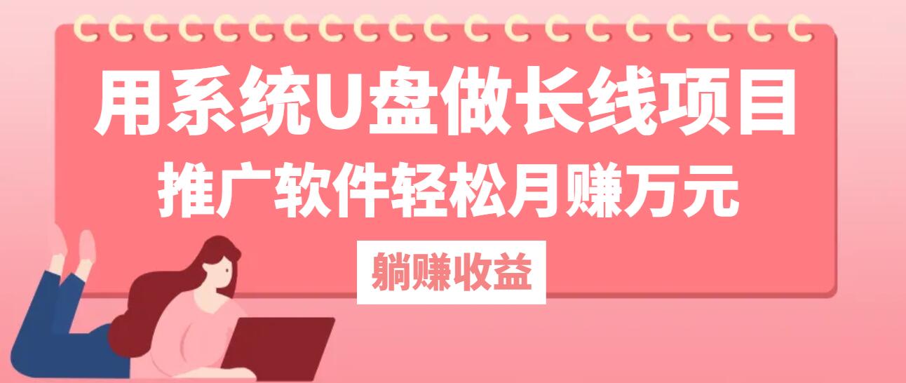 用系统U盘做长线项目，推广软件轻松月赚万元(附制作教程+软件-胖丫丫博客