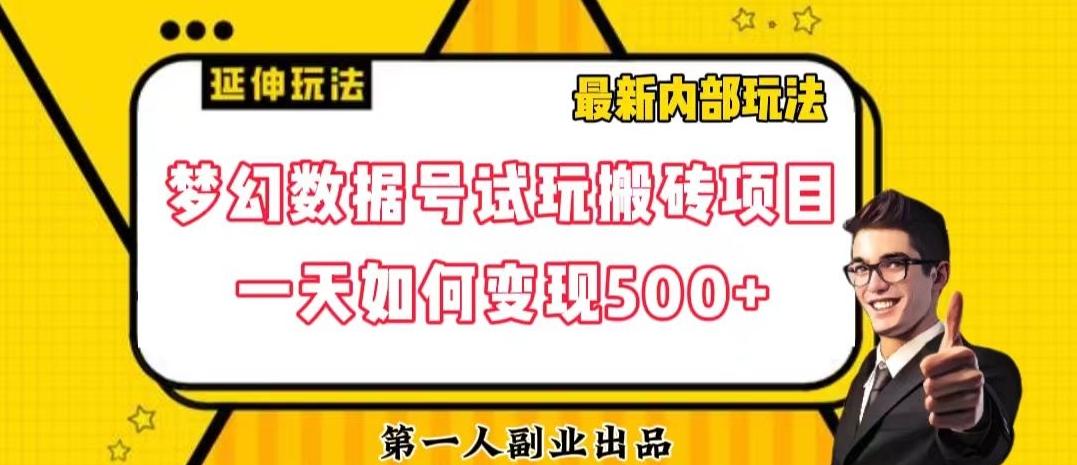 数据号回归玩法游戏试玩搬砖项目再创日入500+【揭秘】-胖丫丫博客