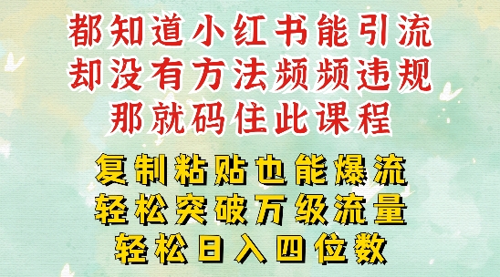 小红书靠复制粘贴一周突破万级流量池干货，以减肥为例，每天稳定引流变现四位数【揭秘】-胖丫丫博客